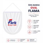 Custom Printed Oval Pennant Flag - Image 2