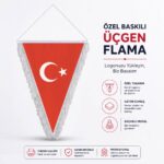 Dreieckige Wimpel mit Türkischer Flagge – Bild 2