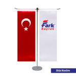 T Tipi Masa Bayrağı – Türk + Logolu - Görsel 6